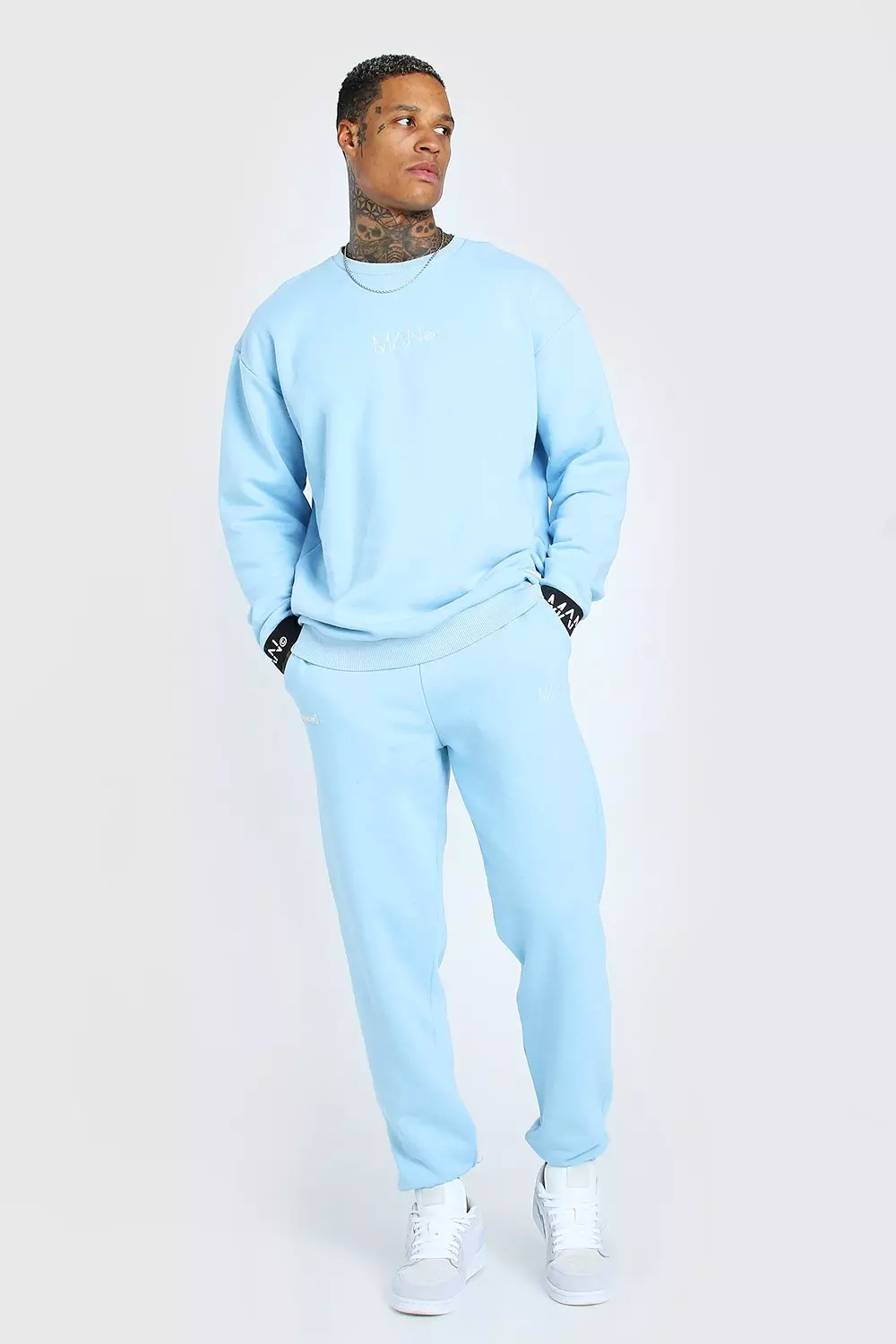 Light blue cheap sweat suit